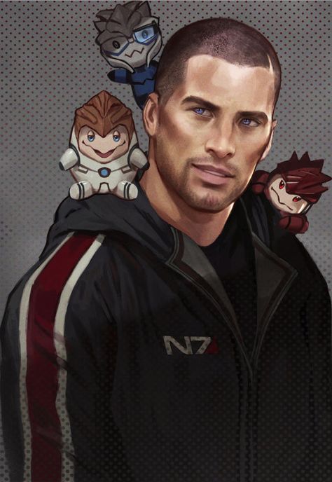 N7day by GerryArthur on DeviantArt Normandy Mass Effect, Mass Effect Ashley, Mass Effect Jack, Mass Effect Cosplay, Thane Krios, Mass Effect Characters, Kaidan Alenko, Miranda Lawson, Mass Effect Games