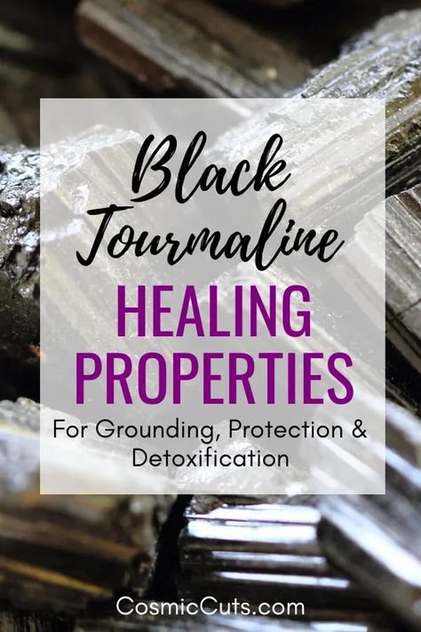 Black Tourmaline Healing Properties, Black Tourmaline Meaning, Healing Crystals Decor, Tourmaline Meaning, Airy Fairy, Positive Energy Crystals, Crystal Work, Healing Crystals Meanings, Black Tourmaline Stone