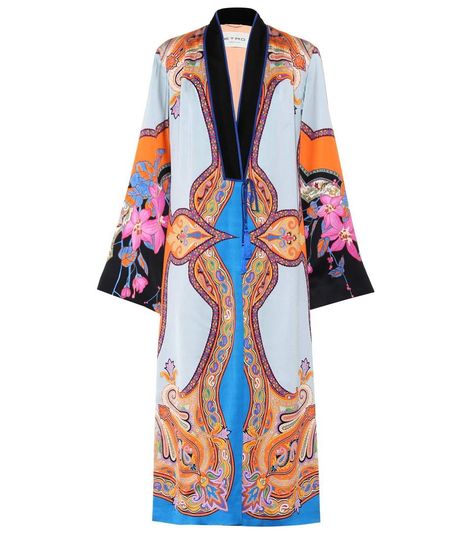 Printed Kimono Jacket, Satin Coat, Twill Coat, Silk Coat, Silk Robe, Print Coat, Print Kimonos, Kimono Jacket, Pop Fashion