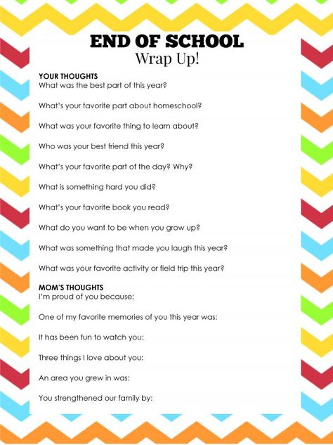 End of School Wrap Up... A Fun Questionnaire to Remember Their Year! School Questions, Mom Thoughts, School Printables, School Celebration, End Of School Year, School Memories, Fun Quiz, School Signs, End Of School