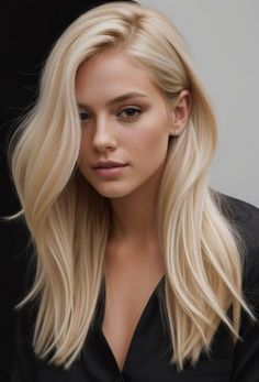 Vanilla Blonde, Bright Blonde Hair, Creamy Blonde, Blonde Hair Inspiration, Blonde Hair Looks, Long Blonde, Hair Color And Cut, Long Blonde Hair, American Beauty