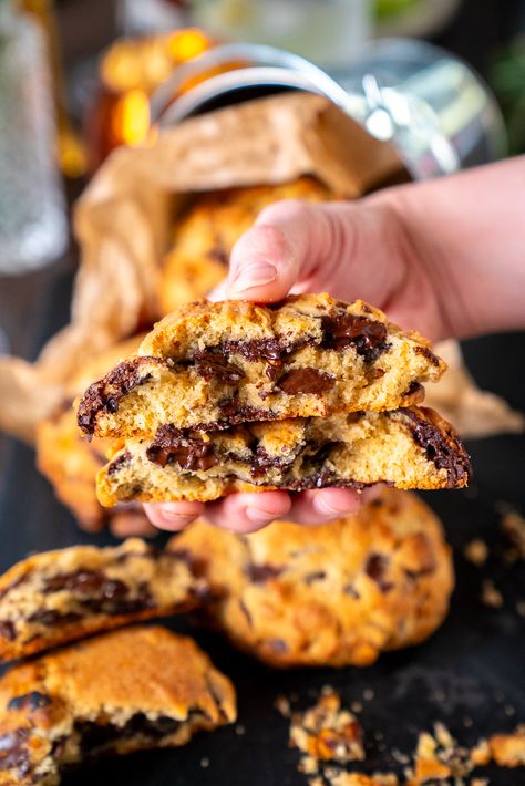 Levain Chocolate Chip Walnut Cookies | 12 Tomatoes Chocolate Chip Cookie Recipes, Chocolate Chip Walnut Cookies, Walnut Cookies, 12 Tomatoes, Toasted Walnuts, Streusel Topping, Milk Chocolate Chips, Dark Chocolate Chips, Chocolate Chip Cookie