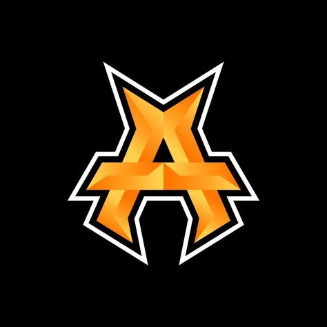 Initial A Modern Gaming Esport Logo Design in color orange and black Esport Logo Design, Hades Greek Mythology, Sketch Images, Initial A, Pencil Sketch Images, Esports Logo, Karakter Disney, Logo Design Art, Vector Artwork