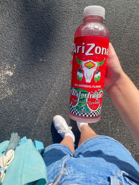 Watermelon Arizona, Arizona Watermelon, Fruit Juice Cocktails, Watermelon Fruit, Summer Ideas, Arizona Tea, Fruit Juice, Natural Flavors, Drinking Tea