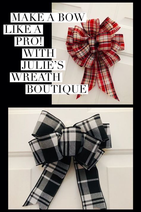 Charcuterie Wreath, Easy Bows, Bow Making Tutorials, Diy Wreath Bow, Easy Bow, Christmas Bows Diy, Wreath Bows, Bow Diy, Homemade Bows