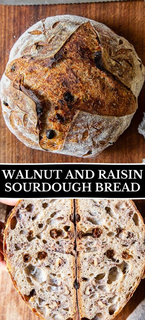 Walnut Raisin Sourdough Bread, Sourdough Raisin Bread, Raisin Nut Bread Recipe, Sourdough Raisin Bread Recipe, Raisin Walnut Bread Recipe, Sourdough Cinnamon Raisin Bread, Cinnamon Raisin Sourdough Bread, Raisin Sourdough Bread, Raisin Toast