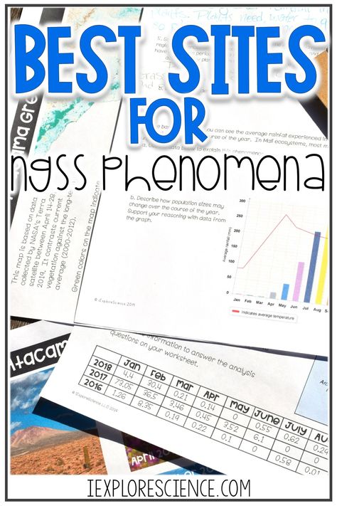 Looking for the best sites for NGSS phenomena? Click the pin to check out a variety of resources to help you anchor phenomena in your teaching units! Ngss Middle School, Fourth Grade Science, Middle School Science Classroom, Ngss Science, Biology Classroom, 7th Grade Science, High School Biology, 8th Grade Science, 4th Grade Science