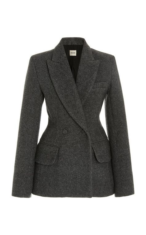 Catherine Holstein, Cool Coats, Fashion Design Clothes, The Grey, Wool Blazer, Looks Vintage, Dream Clothes, Moda Operandi, Modest Fashion