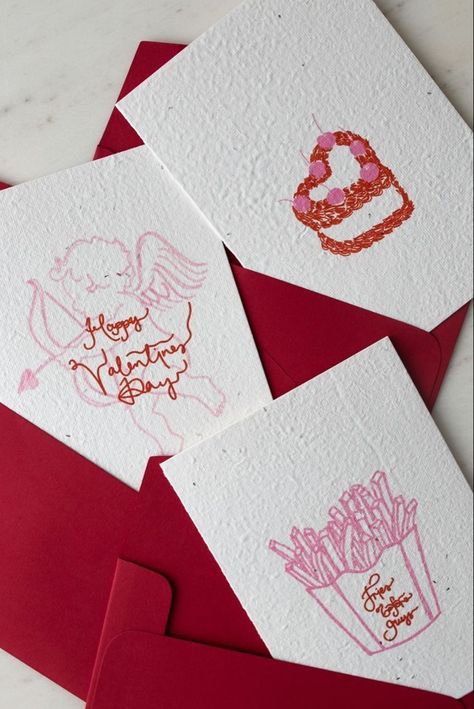 Valentine’s Card, Valentine’s Cards, Thank You Cards Wedding, Valentine Stationary, Valentines Stationery, Valentines Packaging, Diy Valentines Card, Valentines Creative, Valentine Card Design