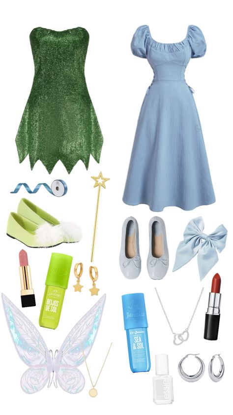 #tinkerbell #wendy #wendydarling #tinkerbellandwendy #costume #costumeidea #costumeinspo #halloween #halloweencollage #halloweencostume #duo #duos #fyp #fypshuffle #fyppppp Wendy Costume, Tinkerbell Halloween Costume, Tinkerbell Outfit, Halloween Fashion Outfits, Wendy Dress, Disney Outfits Women, Halloween Duos, Cute Group Halloween Costumes, Teen Halloween