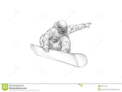 Snowboard Drawing, Snowboarding Tattoo, Snowboard Tattoo, Snow Tattoo, Sketch Template, Full Arm Tattoos, Sketch Pencil, Drawing Inspo, Cool Sketches