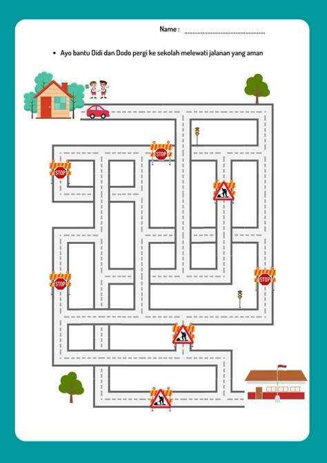 Maze Anak Tk, School Kids Activities, Preschool Activities Printable, Fun Worksheets For Kids, Homeschool Preschool Activities, Kids Worksheets Preschool, Placemats Kids, Alphabet Activities Preschool, Rainbow Crafts