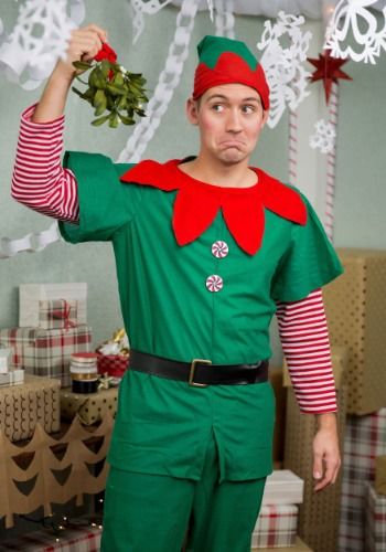 Adult Elf Costume#Adult, #Elf, #Costume Adult Halloween Party Decorations, Elf Suit, Christmas Elf Costume, Dollar Store Halloween, Adult Halloween Party, Elf Clothes, Elf Costume, Holiday Costumes, 100 Dollar