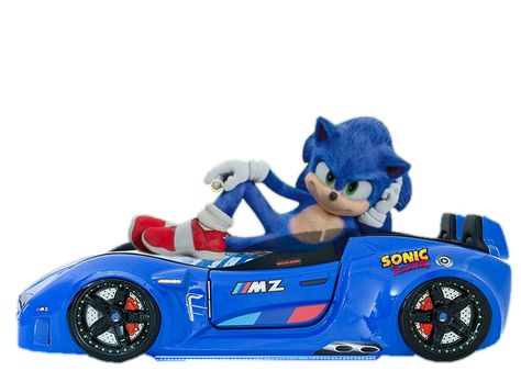 Sonic Bed, Sonic Gallery, Sonic Car, Kawaii Pictures, Train Birthday Cake, Boys Game Room, Sonic Movie, Rusty Rose, Hedgehog Movie