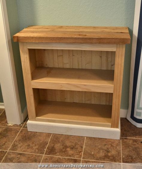 Build A Bookshelf, Bookcase Plans, Woodworking Projects Table, Diy Storage Shelves, Bookcase Diy, Woodworking Bed, Small Bookshelf, Small Bookcase, Wood Scraps