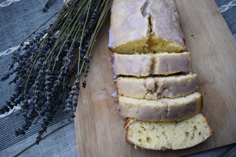 Honey Lavender Bread, Lemon Lavender Loaf Cake, Lavender Honey Cake, Lavender Tea Bread Recipe, Honey Lavender Tea, Honey Bread, Tea Bread, Honey Glaze, Bread Ingredients