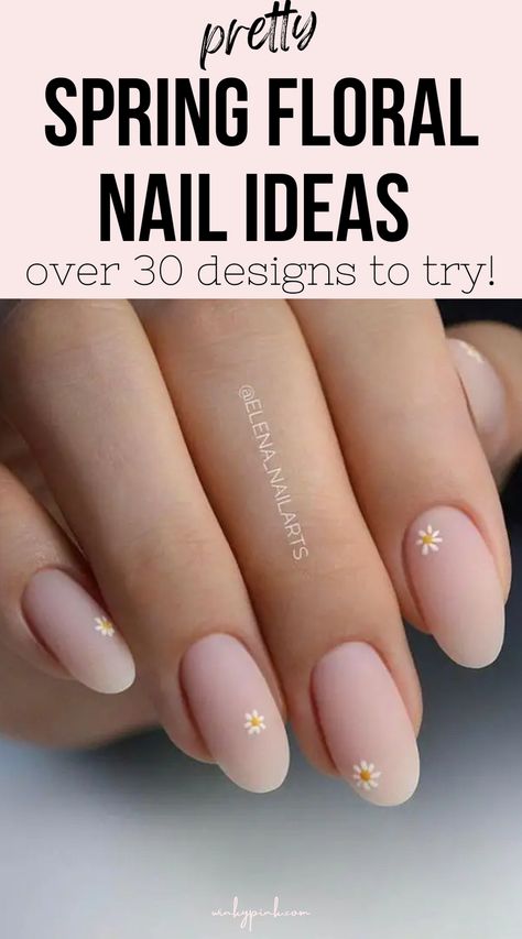 Are you ready to bring some blooming beauty to your fingertips this spring? These Pretty Floral Nails for Spring are just the thing. Get ready to be inspired as we dive into over 30 stunning floral nail designs that will instantly elevate your spring-style game. From delicate petals to vibrant blossoms, these designs are perfect for adding a touch of nature’s charm to your manicure. Whether you’re a nail art enthusiast or just looking for some fresh inspiration, we’ve got you covered. Subtle Flower Nail Art, Nail Ideas With Stickers, Small Daisy Nails, Simple Floral Nails Short, Easy Floral Nail Designs, Spring Nails For Work, Minimal Floral Nails, Bridgerton Nails Inspired, Small Flower Nails