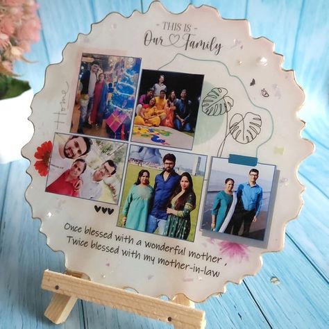 Capture memories in style! Our resin photo frames make perfect gifts. Unique, personalized, and beautifully crafted, they preserve memories and emotions. Ideal for loved ones, friends, and family. Give a thoughtful present that lasts a lifetime. Made with high-quality resin, these frames are durable and long-lasting. Choose from various designs, sizes, and colors to match your style. Fill with cherished moments and create a stunning piece of art. Order now and make gifting unforgettable! DM ... Family Resin Art, Resin Photo, Capture Memories, Gifts Unique, Photo Frames, Resin Art, Photo Collage, Photo Frame, Photo Art