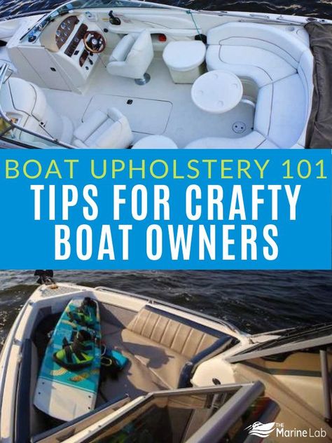 Boat Restoration Diy Interior, Bayliner Boats Interior, Boat Cleaning Hacks, Boat Accessories Ideas Diy, Boat Seating Ideas, Boat Restoration Diy, Diy Boat Accessories, Boat Interior Remodel, Boat Hacks Ideas