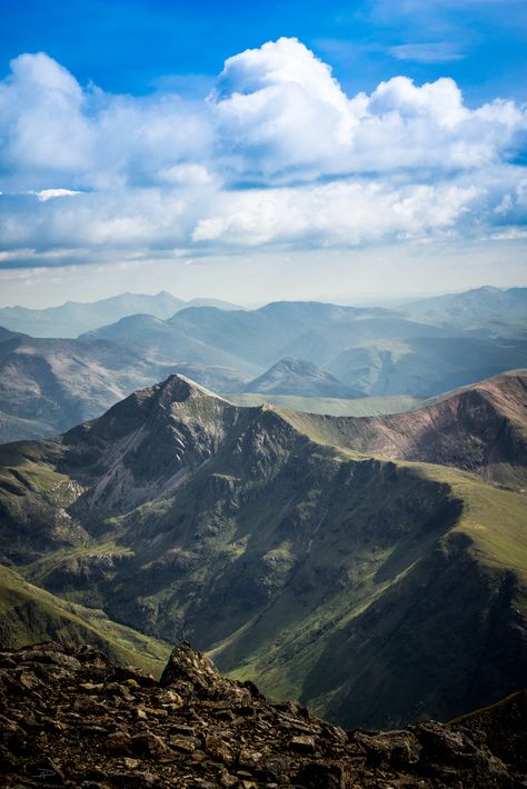 View on way up Ben Nevis #travel #tourism #greatbritain #vacation #britain #holidaylettings #britishvacationrentals #discoverbvr #visitbritain Scotland Forever, Ben Nevis, Scotland Highlands, Have Inspiration, Chateau France, Scottish Landscape, Scotland Travel, British Isles, Scottish Highlands