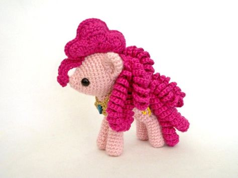 pinkie pie miniplush by MasterPlanner.deviantart.com on @deviantART Elements Of Harmony, Mini Pony, Caron Simply Soft, Kawaii Crochet, Fun Crochet Projects, Pinkie Pie, Friendship Is Magic, Knit Picks, Diy Crochet Projects