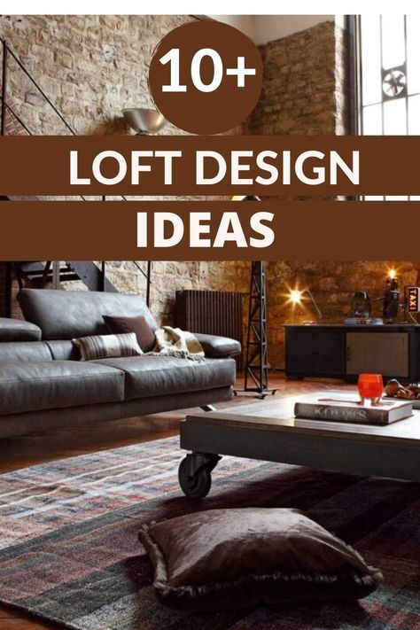 Living Room Loft Ideas, Modern Loft Apartment Design, Loft Living Room Ideas, Loft Design Ideas Upstairs, Loft Apartment Ideas, Loft Decorating Ideas, Loft Living Room, Upstairs Loft Ideas Living Areas, Industrial Loft Apartment