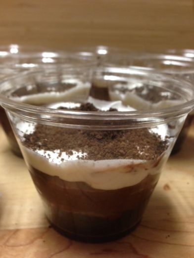 Chocolate cream pie in a cup…………….. | Chocolate Pie In A Cup, Individual Chocolate Pies, Pie In A Cup, Homemade Chocolate Pie, Pie Cups, Chocolate Cream Pie Recipe, French Silk Pie, Individual Pies, Dessert Cup