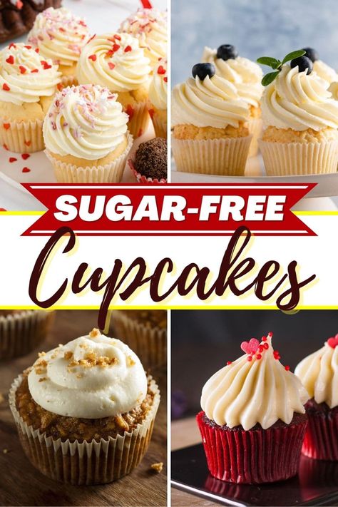 Cupcakes For Diabetics, Sugar Free Cupcakes For Kids, Sugar Free Chocolate Cupcakes, Sugarless Cupcakes, Sugar Free Cupcakes For Diabetics, Sugar Free Cupcake Recipes, Sugar Free Halloween Desserts, Low Sugar Cupcakes, Diet Cupcakes