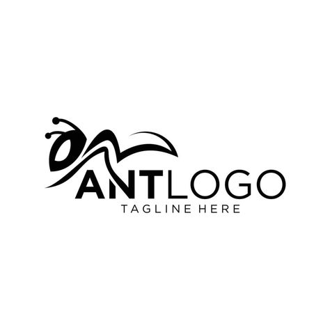 Ant Logo Design Ideas, Ms Excel Logo, Ant Logo, Walking Animation, Logo Idea, Outline Drawings, Logo Illustration, Branding Design Logo, Design Logo