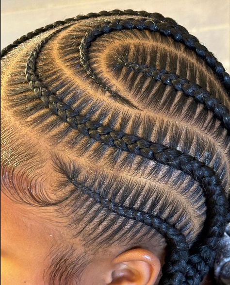 Cornrow Hairstyle, Cornrows Natural Hair, Cornrows Braids For Black Women, Feed In Braids Hairstyles, Stitch Braids, Braided Cornrow Hairstyles, Quick Braided Hairstyles, Protective Hairstyles Braids, Trendy Hairstyle