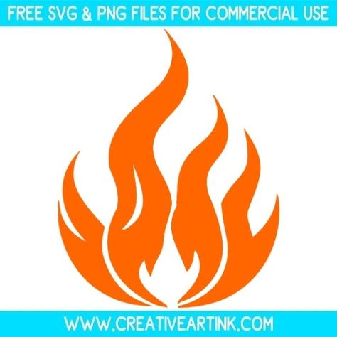 Fire Flame SVG - Free SVG | Creativeartink Cricut Designs Free, Cricut Wood Projects, Svg Images Free, Flame Svg, Cricut Craft Ideas, Cricut Vinyl Projects, Free Svg Images, Cricut Wood, Fire Flame