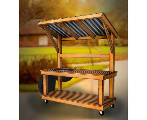 Grill Cabana, Grilling Deck, Grill Caddy, Bbq Cart, Bbq Shack, Grill Diy, Studio Cottage, Table Grill, Bbq Shed