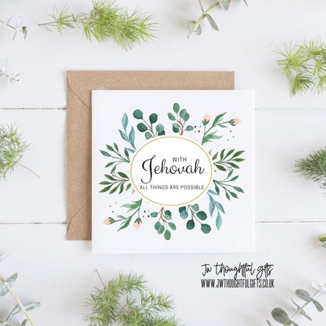 Jw Encouragement, 50th Anniversary Cards, Jw Pioneer, Personal Bible Study, Pioneer Gifts, Baptism Cards, New Home Cards, Brothers Sisters, Coffee Cards