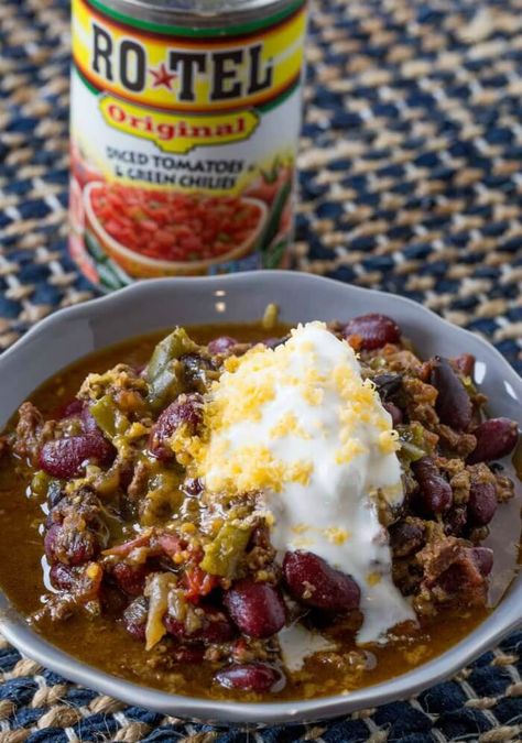 CROCK POT CHILI RECIPE Chili Beans Crockpot, Rotel Chili Recipe, Slow Cooker Beef Chili Recipe, Chilli Recipe Crockpot, Slow Cooker Beef Chili, Easy Chili Recipe Crockpot, Crock Pot Chili, Slow Cooker Chili Beef, Turkey Chili Crockpot