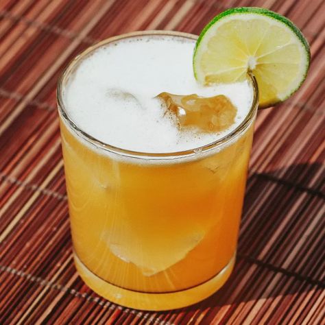 Jamaican Breeze Cocktail Recipe Interesting Cocktail Recipes, Jamaican Drinks, Painkiller Recipe, Patio Drinks, Soggy Dollar Bar, Painkiller Cocktail, Country Night, Outdoor Bars, Christmas Punch Recipes