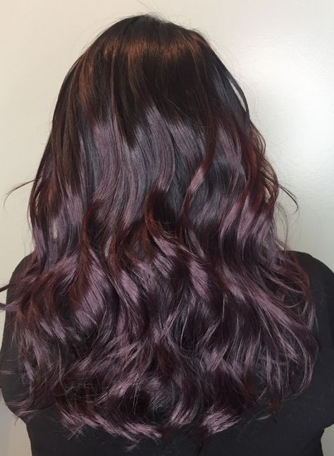 Plum berry bayalage Mohagany Brown Hair, Black Cherry Hair, Plum Hair, Hair Color Brands, Red Hair Inspo, Cherry Hair, Hair Color Burgundy, Hair Dyes, Elegant Nails