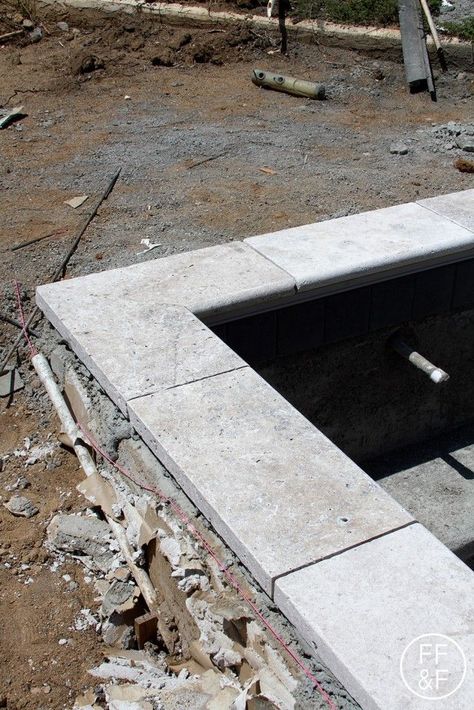 If an inground swimming pool is constructed of concrete, it will need pool coping ideas, which is a cap for the edge of the swimming pool.#poolcopingideas #poolcopingandtileideas #poolcopingideasstones #poolcopingconcretetile Garden Decks, Pool Makeover, Landscaping Pool, Travertine Pool, Swimming Pool Landscaping, Pool Remodel, Concrete Pool, Backyard Renovations, Pool Coping