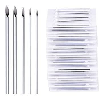 25PCS Mixed Body Piercing Needles, 12G 14G 16G 18G 20G Disposable Sterile Stainless Steel Piercing Needles for Ear Nose Navel Belly Nipple Tongue Lip Smiley Piercing Piercing Needle, Piercing Needles, Smiley Piercing, Labret Piercing, Body Modifications, Tragus, Helix, Smiley, Beauty And Personal Care