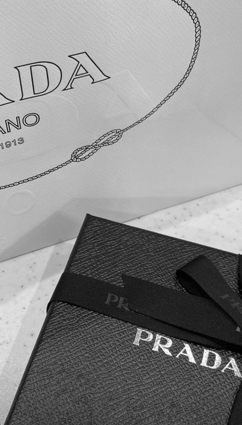 Prada Gift Box Aesthetic, Prada Gift, Jake Core, Aesthetic Brands, Prada Coat, Prada Aesthetic, Prada Gifts, Rich Vibes, Expensive Brands