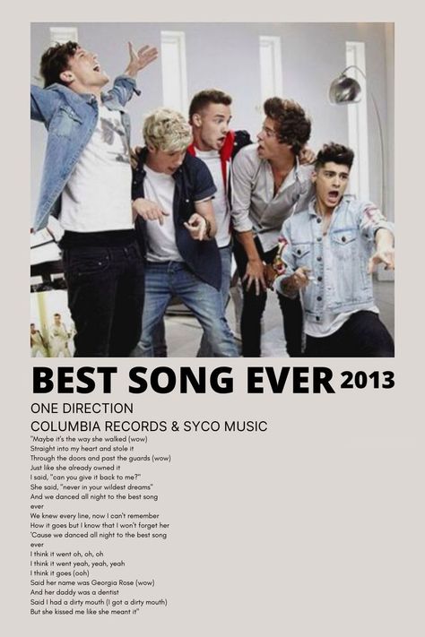 One Direction Room, Four One Direction, One Direction Albums, One Direction Music, Gambar One Direction, One Direction Songs, Music Poster Ideas, Harry Styles Poster, Vintage Music Posters