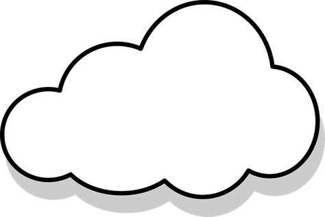 Over 1,000 Free Cloud Vectors - Pixabay - Pixabay Cloud Template, Cloud Stencil, Desain Quilling, Cartoon Clouds, Cloud Vector, Free Cloud, Free Clipart Images, Grey Clouds, Clipart Black And White