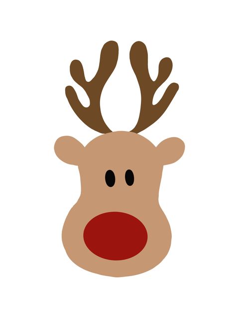 Add this cute reindeer that was hand drawn to your Christmas decor or phone wallpaper. Easy Reindeer Drawing, Christmas Raindeer, Reindeer Drawing, Easy Christmas Drawings, Cartoon Reindeer, Christmas Decorations Diy Crafts, Reindeer Svg, Reindeer Craft, Reindeer Face