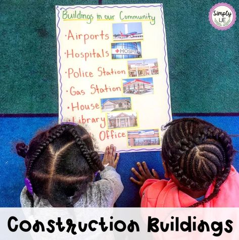 Construction & Buildings | Unit of Study | Preschool | Kindergarten Preschool Building Theme, Preschool Class Rules, Construction Activities Preschool, Construction Theme Classroom, Preschool Building, Prek Themes, Construction Theme Preschool, Creative Curriculum Preschool, Preschool Construction