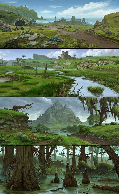 Banana Bread Recipe Moist, Moist Banana Bread, Landscape Concept, Banana Bread Recipe, Fantasy City, Fantasy Setting, Fantasy Places, Landscape Drawings, Fantasy Art Landscapes