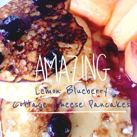 Lemon Blueberry Cottage Cheese, Pancakes Cottage Cheese, Blueberry Cottage Cheese, Lemon Blueberry Pancakes, High Protein Pancakes, Cottage Cheese Pancakes, Batter Mix, Cheese Pancakes, Delicious Hot Chocolate