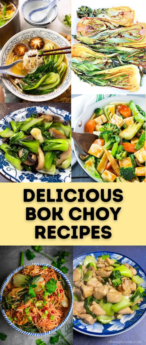 Pack Choy Recipes, La Choy Recipes, Bokchoy Dinner Recipes, Baby Bokchoy Asian, Ramen Noodle Recipes Bokchoy, Book Choy In Ramen, Boc Choy Ideas, Bom Choy Recipes, Book Chop Recipes