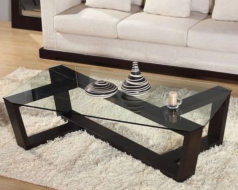 39 Elegant Glass Coffee Tables for a Transparent Living Room Meja Industrial, Centre Table Design, Meja Sofa, Glass Coffee Tables, Tea Table Design, Steel Furniture Design, Coffee Table Plans, Welded Furniture, Living Room Styles