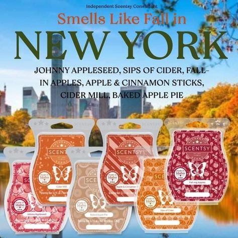 Scentsy Fall Winter 2023, Scentsy Pictures, Scentsy Oils, Scentsy Fall, Scent Warmers, Baked Apple Pie, Scentsy Wax Bars, Scentsy Scent, Scentsy Bars