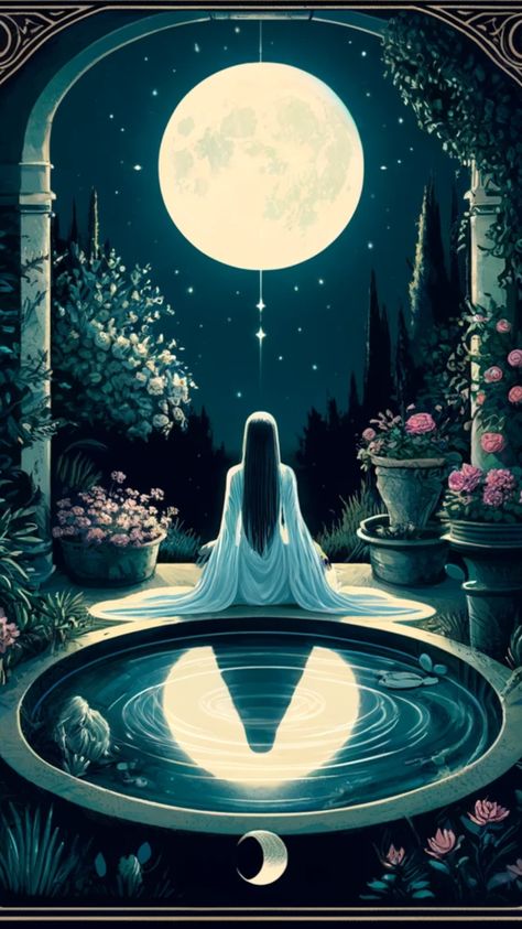 Delve into the depths of intuition and wisdom with 'The High Priestess' tarot card. She represents the mysteries of the subconscious, intuition, and hidden knowledge. Trust your inner voice and embrace the power of intuition on your journey of self-discovery. 🌙✨ #Tarot #Intuition #Wisdom High Priestess Tarot Wallpaper, High Priestess Tarot Card Art, Escapist Aesthetic, The Empress Tarot Art, The High Priestess Tarot Art, Tarot Priestess, Intuition Aesthetic, High Priestess Aesthetic, Priestess Tattoo