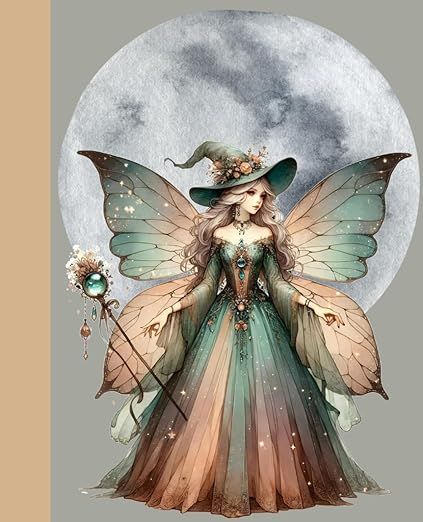 Enchanted Fairy Witch Notebook: 100 Page, College Ruled Composition Notebook: Publishing, Angry Scot, Hill, K M: Amazon.com: Books Witch Notebook, Fairy Journal, Witch Fairy, Fairy Witch, Enchanted Fairy, Enchanted Fairies, Dragonfly Art, Fairy Queen, Composition Notebook